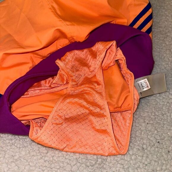Adidas Women’s Athletic Shorts Bright Coral Purple Size Small EUC - Picture 9 of 11